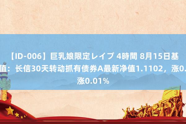 【ID-006】巨乳娘限定レイプ 4時間 8月15日基金净值：长信30天转动抓有债券A最新净值1.1102，涨0.01%