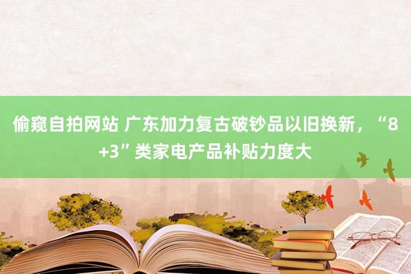 偷窥自拍网站 广东加力复古破钞品以旧换新，“8+3”类家电产品补贴力度大