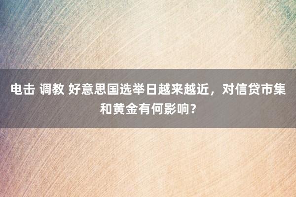 电击 调教 好意思国选举日越来越近，对信贷市集和黄金有何影响？